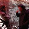 Still of Javier Bardem and Alejandro González Iñárritu in Biutiful