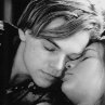 Still of Claire Danes and Leonardo DiCaprio in Romeo + Juliet