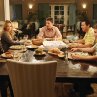Still of Adam Sandler, Leslie Mann, Seth Rogen, Maude Apatow and Iris Apatow in Funny People