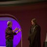 George Lucas and Hayden Christensen in Star Wars: Episode III - Revenge of the Sith
