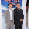 Robin Williams and Elijah Wood at event of Happy Feet Two