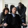 Still of François Cluzet, Anne Le Ny and Omar Sy in The Intouchables