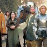 Still of Mark Addy, Heath Ledger, Paul Bettany and Alan Tudyk in A Knight's Tale