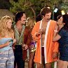 Still of Will Ferrell, Paul Rudd and Renee Weldon in Anchorman: The Legend of Ron Burgundy