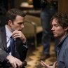 Still of Ben Affleck and Kevin Macdonald in State of Play