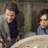 Still of Rosie Perez and Gary Cole in Pineapple Express