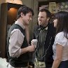 Still of Zooey Deschanel, Joseph Gordon-Levitt and Marc Webb in (500) Days of Summer