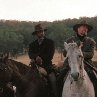 Still of Clint Eastwood, Morgan Freeman and Jaimz Woolvett in Unforgiven