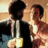 Still of Samuel L. Jackson and Quentin Tarantino in Pulp Fiction