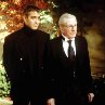 Still of George Clooney and Michael Gough in Batman & Robin