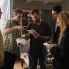 Still of Adam Sandler, Leslie Mann, Judd Apatow, Eric Bana and Seth Rogen in Funny People