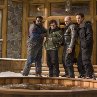 Still of John Cusack, Clark Duke, Craig Robinson and Rob Corddry in Hot Tub Time Machine