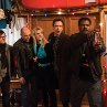 Still of John Cusack, Clark Duke, Craig Robinson, Rob Corddry and Collette Wolfe in Hot Tub Time Machine