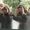 Still of Keira Knightley, Carey Mulligan, Domhnall Gleeson and Andrea Riseborough in Never Let Me Go