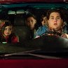 Still of Jonah Hill, Max Records, Kevin Hernandez and Landry Bender in The Sitter