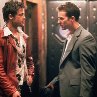 Still of Brad Pitt and Edward Norton in Fight Club