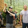 Still of Dwayne Johnson and Brad Peyton in Journey 2: The Mysterious Island