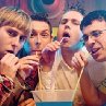 Still of James Buckley, Blake Harrison, Simon Bird and Joe Thomas in The Inbetweeners Movie