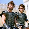Still of Eric Bana and Orlando Bloom in Troy