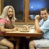 Still of Adam Sandler and Rob Schneider in 50 First Dates