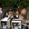Still of Harrison Ford, Steven Spielberg and Cate Blanchett in Indiana Jones and the Kingdom of the Crystal Skull