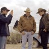 Ang Lee, Heath Ledger and Jake Gyllenhaal in Brokeback Mountain