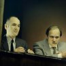 Still of Ulrich Mühe and Ulrich Tukur in The Lives of Others