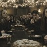 Still of Rupert Grint, Daniel Radcliffe, Emma Watson and Bonnie Wright in Harry Potter and the Half-Blood Prince