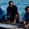 Still of Richard Dreyfuss, Roy Scheider and Robert Shaw in Jaws