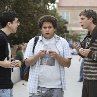 Still of Michael Cera, Jonah Hill and Christopher Mintz-Plasse in Superbad