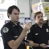 Still of Bill Hader and Seth Rogen in Superbad