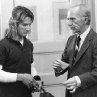 Sean Penn, Ray Walston Film Set Fast Times At Ridgemont High (1982) 0083929 Universal Pictures