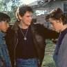 Still of Matt Dillon, C. Thomas Howell and Ralph Macchio in The Outsiders