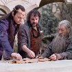 Still of Peter Jackson, Ian McKellen and Hugo Weaving in The Hobbit: An Unexpected Journey