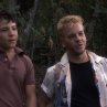 Still of Kiefer Sutherland and Casey Siemaszko in Stand by Me