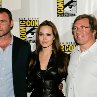 Liev Schreiber, Angelina Jolie and Lorenzo di Bonaventura in Salt