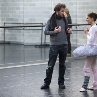 Still of Natalie Portman and Darren Aronofsky in Black Swan