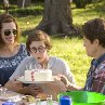 Still of Julia Roberts, Willem Dafoe and Cayden Boyd in Fireflies in the Garden