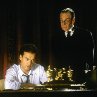 Still of Michael Keaton and Michael Gough in Batman