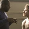 Still of Michael Fassbender and Steve McQueen in Hunger