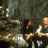 Director Tim Burton with Vincent Price 
